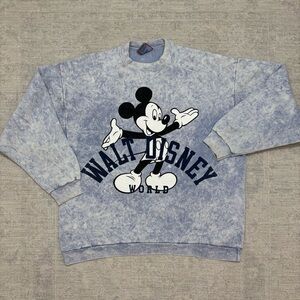 Vtg 90s Disney Designs Walt Disney World Tie-Dye Sweatshirt One Size Fits All